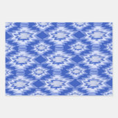 Feuille De Papier Cadeau Charme Hanoukka Motifs Étoiles Sweaters Bleu (Devant 2)