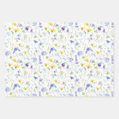 Feuille De Papier Cadeau Charme Rustique Agricole Poulets Floral (Devant 2)