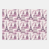 Feuille De Papier Cadeau Charme vintage parisien (Devant 3)