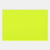 Feuille De Papier Cadeau Chartreuse Jaune (couleur unie) (Devant)