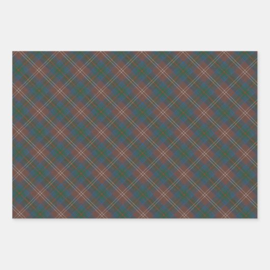 Feuille De Papier Cadeau Chasse Chisholm Ancien Tartan écossais (Devant 2)