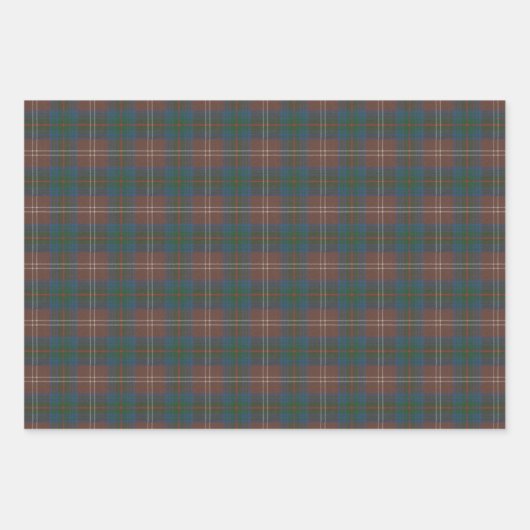 Feuille De Papier Cadeau Chasse Chisholm Ancien Tartan écossais (Devant)