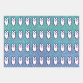 Feuille De Papier Cadeau Chat Angora turc - Angora bleu (Devant 2)