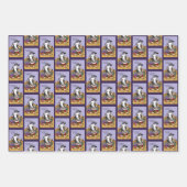 Feuille De Papier Cadeau Chat de Noël (Devant 2)