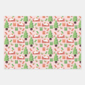 Feuille De Papier Cadeau Chat de Noël fantastique (Devant)