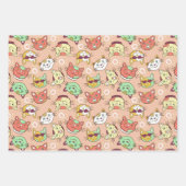 Feuille De Papier Cadeau Chat en Lunettes de soleil Motif (Devant)