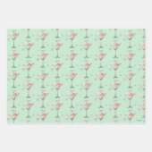 Feuille De Papier Cadeau Chat en verre Martini (Devant)