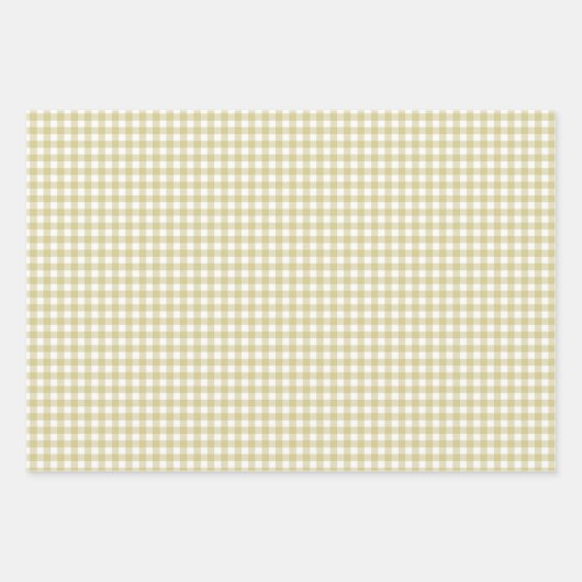 Feuille De Papier Cadeau Chat Jaune Simple Plat (Devant 3)