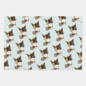 Feuille De Papier Cadeau Chat maine coon (Devant 3)