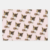 Feuille De Papier Cadeau Chat maine coon (Devant 2)