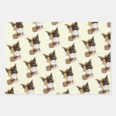 Feuille De Papier Cadeau Chat maine coon (Devant)