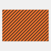 Feuille De Papier Cadeau Chat orange avec sorcière violette Casquette Bonne (Devant 2)