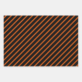 Feuille De Papier Cadeau Chat orange avec sorcière violette Casquette Bonne (Devant 2)