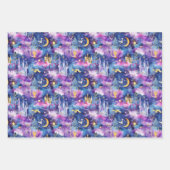Feuille De Papier Cadeau Châteaux de Contes de Fées Violet (Devant 2)