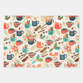 Feuille De Papier Cadeau Chatons épicés (Devant 2)