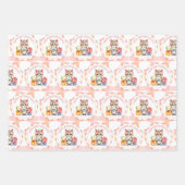 Feuille De Papier Cadeau Chats d'anniversaire personnalisés (Devant)