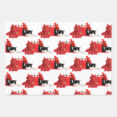 Feuille De Papier Cadeau Chats dans la boîte aux lettres de Noël (Devant 2)