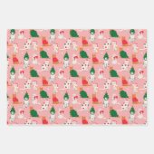 Feuille De Papier Cadeau Chats de Noël en Motif d'attraction (Devant 2)