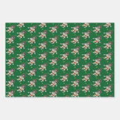 Feuille De Papier Cadeau Chats Drôle De Cartoon Dans L'Espace (Devant 3)