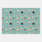 Feuille De Papier Cadeau Chats en boîtes Si je me rends assis, choisissez v (Devant 2)