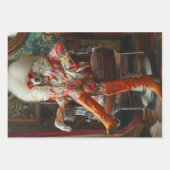 Feuille De Papier Cadeau Chats flamands au salon Découpage (Devant 3)