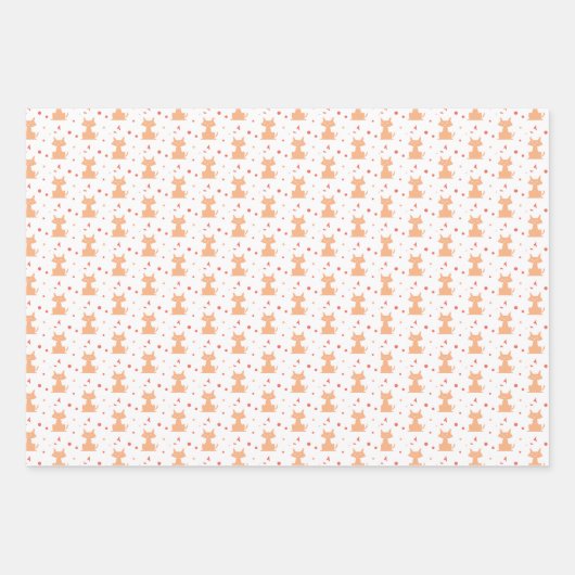 Feuille De Papier Cadeau chats mignons (Devant 3)