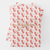 Feuille De Papier Cadeau chats mignons (En situation)