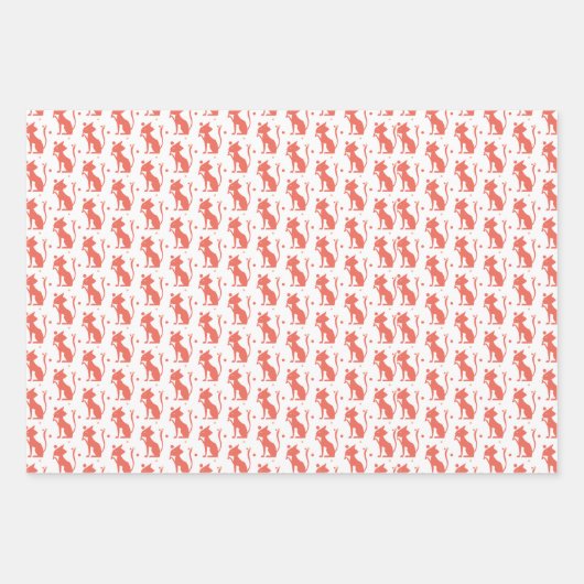 Feuille De Papier Cadeau chats mignons (Devant)