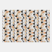 Feuille De Papier Cadeau chats mignons motif de vie (Devant 2)