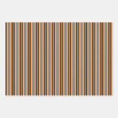 Feuille De Papier Cadeau Chats mignons tout dans une ligne Pointe Polka et (Devant 3)