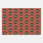 Feuille De Papier Cadeau Chattanooga Vacances Wreath Cadeau Envelopper 3 fe (Devant 2)