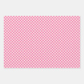 Feuille De Papier Cadeau Chaud rose funky Retro Berry Cherry et Checkers (Devant 3)