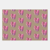 Feuille De Papier Cadeau Chaussettes et Mitts Rustiques Kraft Winter Tuque (Devant 2)