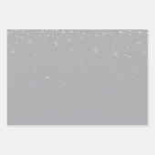 Feuille De Papier Cadeau Chaussures à talons hauts diamantées grises et bla (Devant 3)