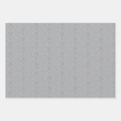 Feuille De Papier Cadeau Chaussures à talons hauts diamantées grises et bla (Devant 2)