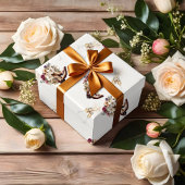 Feuille De Papier Cadeau Chaussures et mousseux Bohème occidentale Enterrem