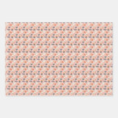 Feuille De Papier Cadeau Chauves-souris et araignées Halloween (Devant 3)