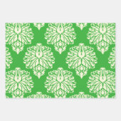 Feuille De Papier Cadeau Chaux clé Damas du chalet sud (Devant 3)