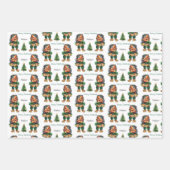 Feuille De Papier Cadeau Cheeky Christmas Troll et Tree Delight (Devant)