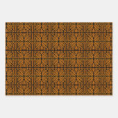 Feuille De Papier Cadeau Cheesy Noodle Doodle Art Symmetrical Lined Pattern (Devant)