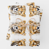Feuille De Papier Cadeau Cheetah Portrait (En situation)