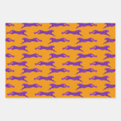 Feuille De Papier Cadeau Cheetah rose chaud brillant et gras (Devant 2)