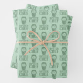 Feuille De Papier Cadeau Chef Hipster (En situation)