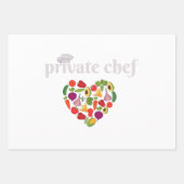 Feuille De Papier Cadeau Chef privé (Devant 2)