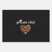 Feuille De Papier Cadeau Chef privé (Devant)