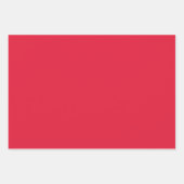 Feuille De Papier Cadeau Chefs simples Carnelian Cadmium Rouge Tons 3 (Devant 3)