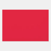 Feuille De Papier Cadeau Chefs simples Carnelian Cadmium Rouge Tons 3 (Devant)