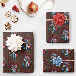 Feuille De Papier Cadeau Chemise de Noël Red Dragon