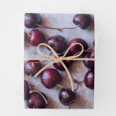 Feuille De Papier Cadeau Cherries (En situation)