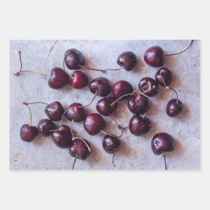 Feuille De Papier Cadeau Cherries